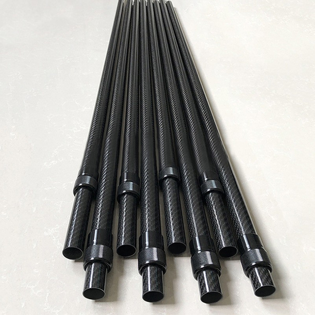 Carbon Fiber Telescopic Pole Carbon Fiber Outdoor Bracket Canopy Support Pole Customizable Length