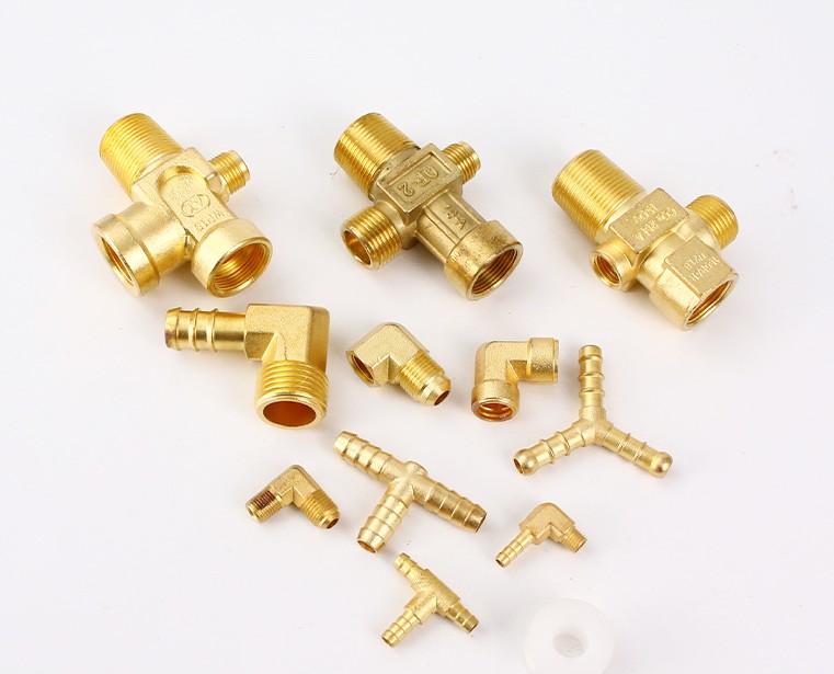 Brass Pagoda Joint with Inner and Outer Wire to Wire Rolling Pattern