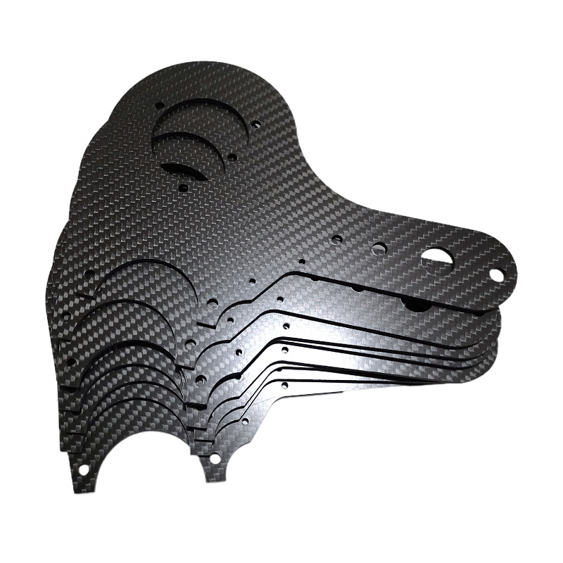 Carbon Fiber Plain Weave Board Matte Color Carbon Fiber CNC Carving 
